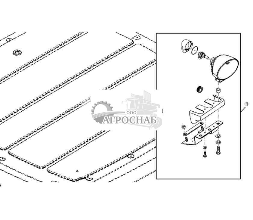 Оборудование, прожекторы на крыше 